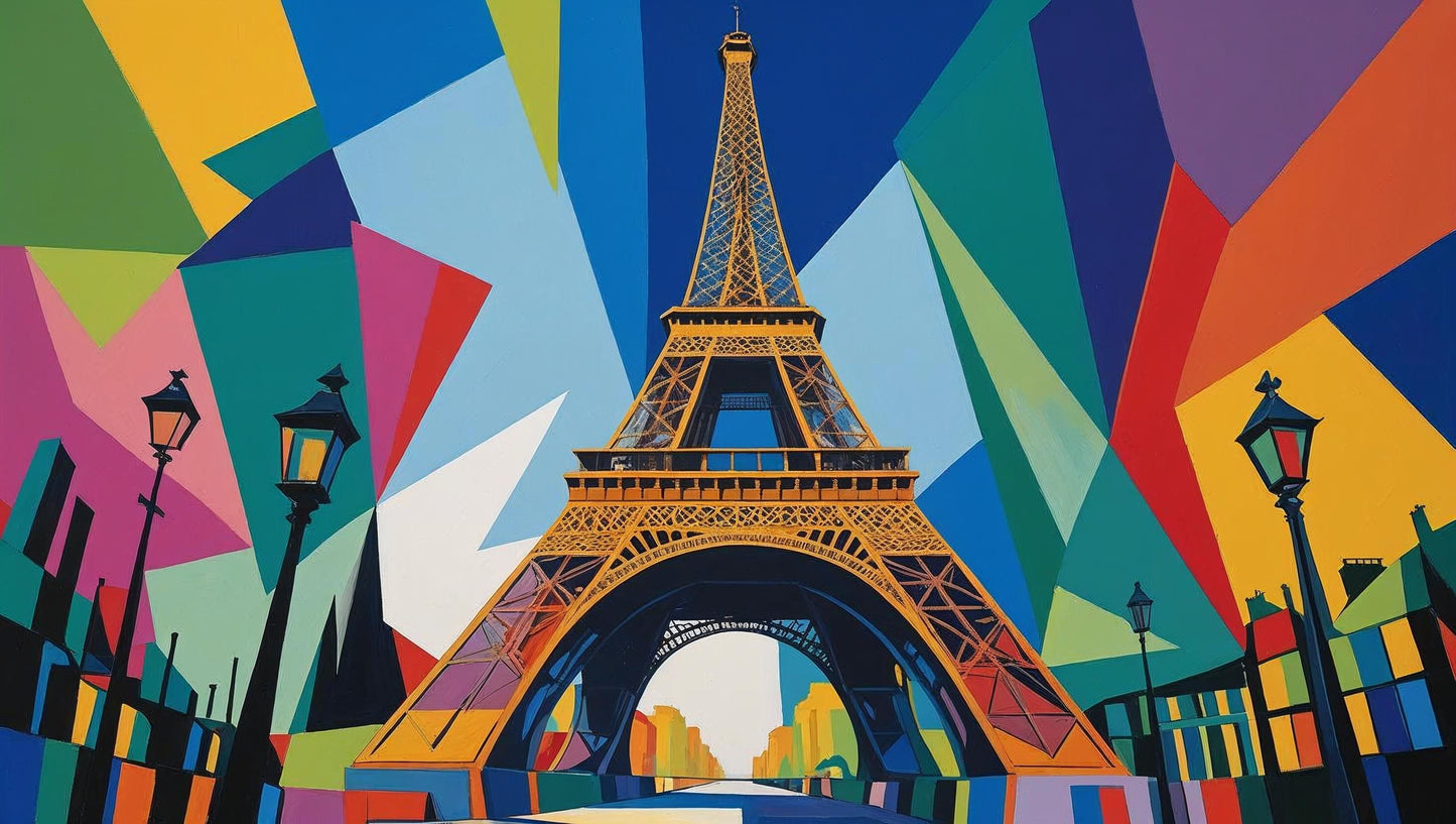 Cubist Eiffel Tower