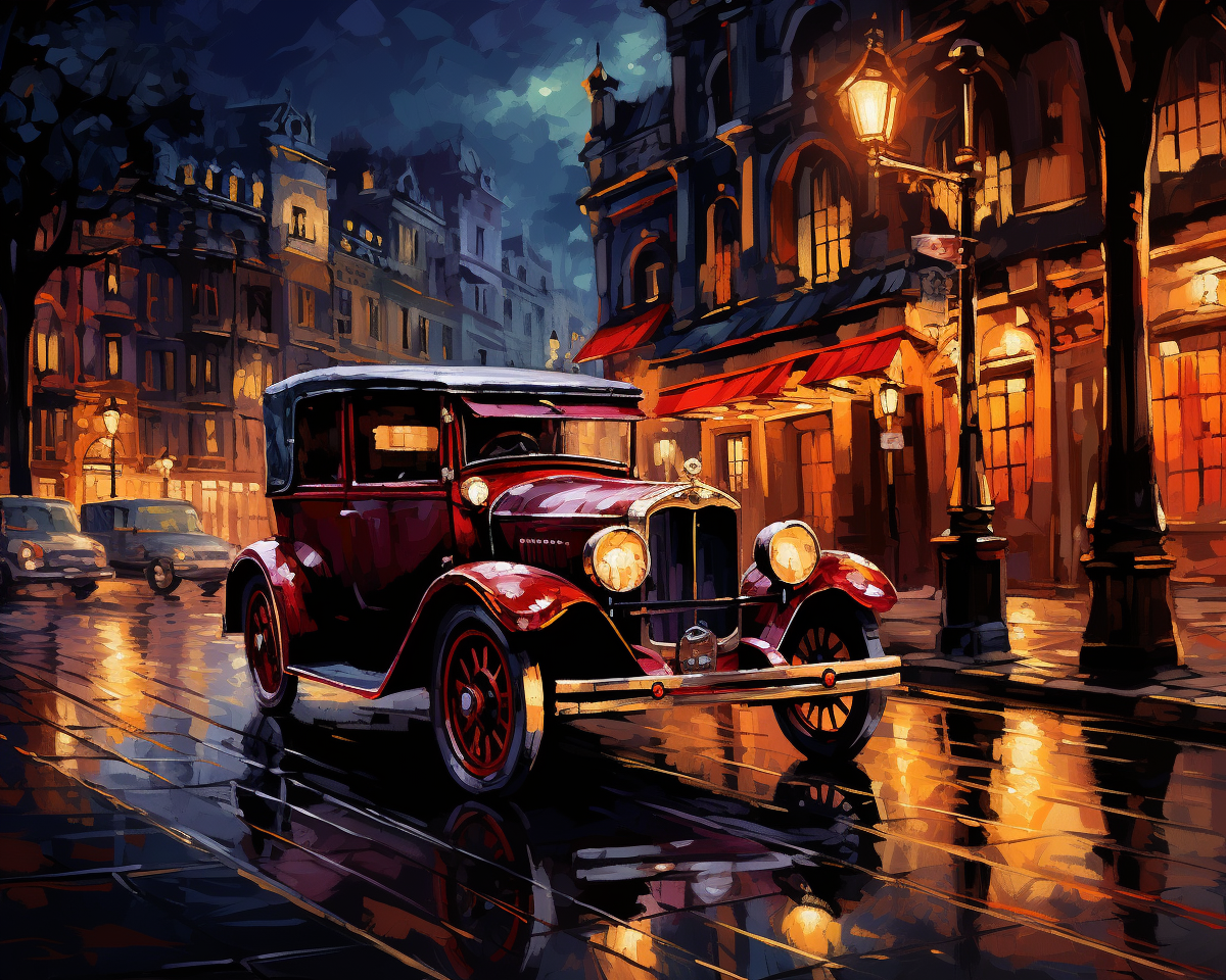 Painting By Numbers - 1920's Car