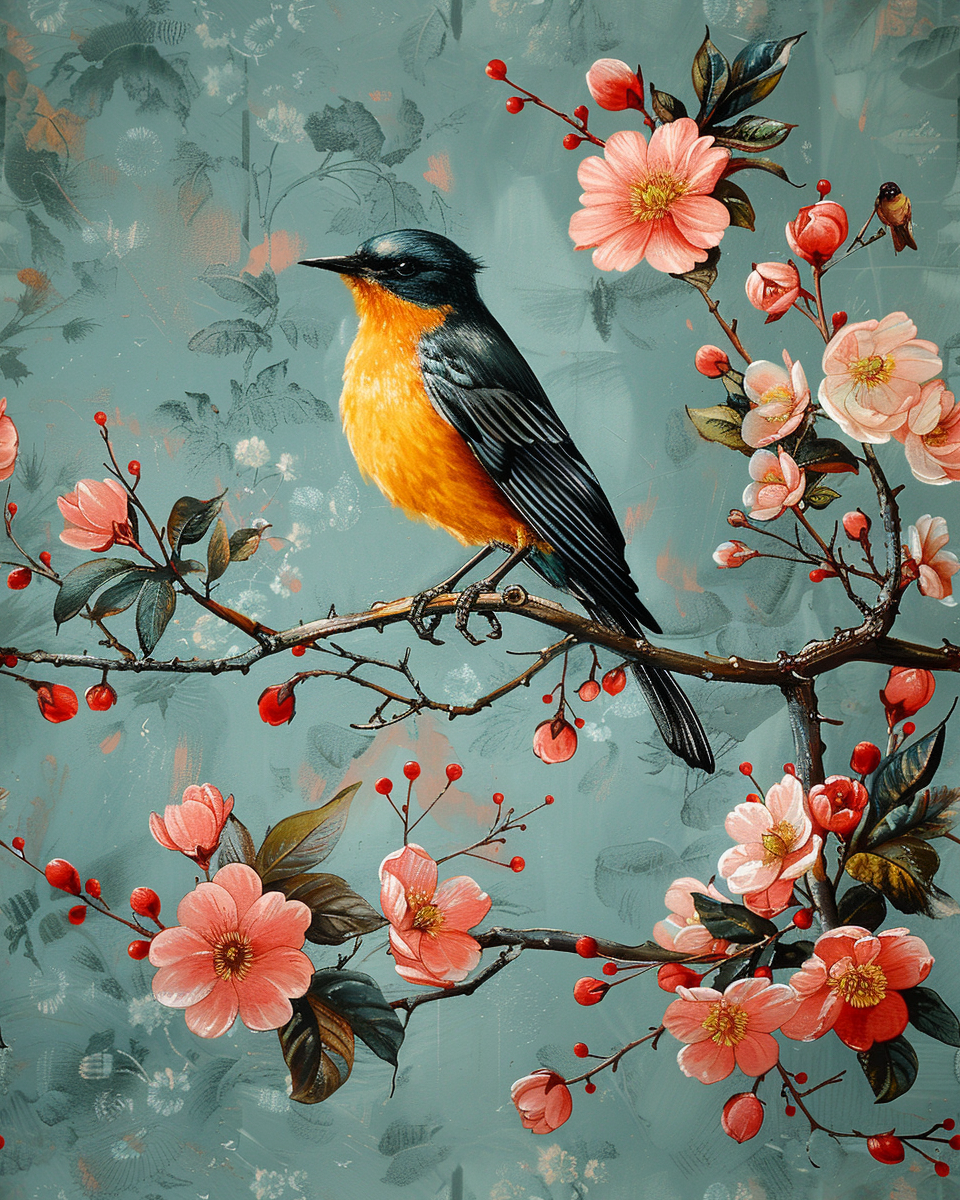 Painting By Numbers - Blackbird