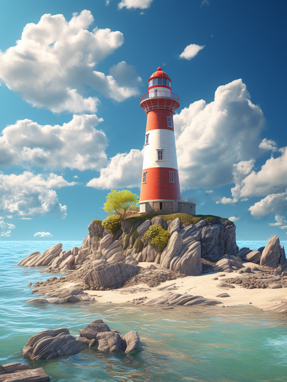 Painting By Numbers - Lighthouse