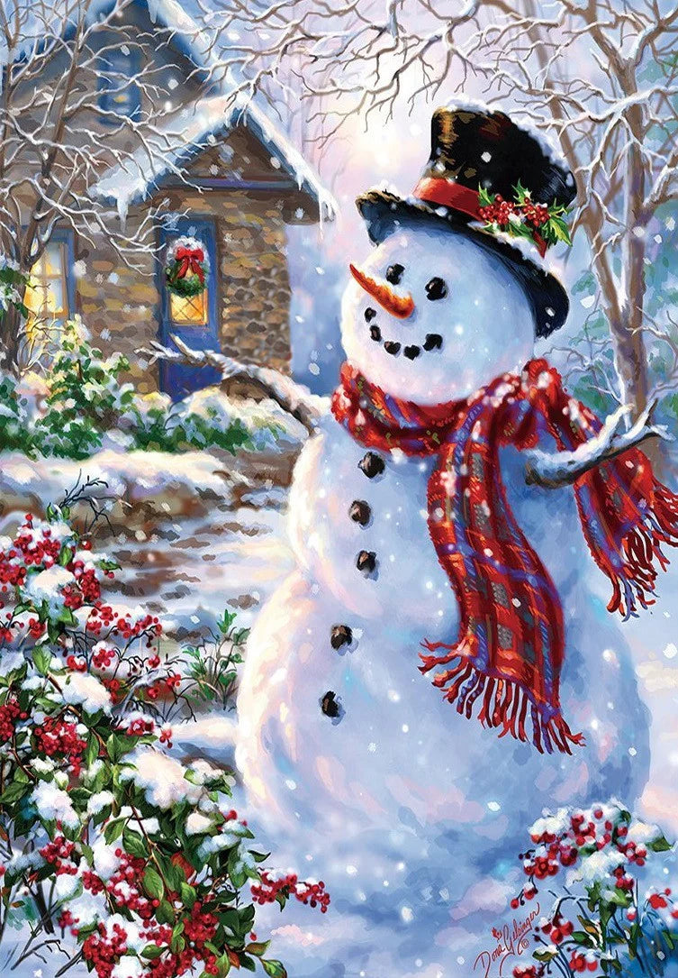 Painting By Numbers - Snowman