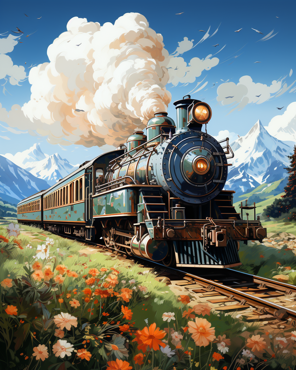 Painting By Numbers - Train