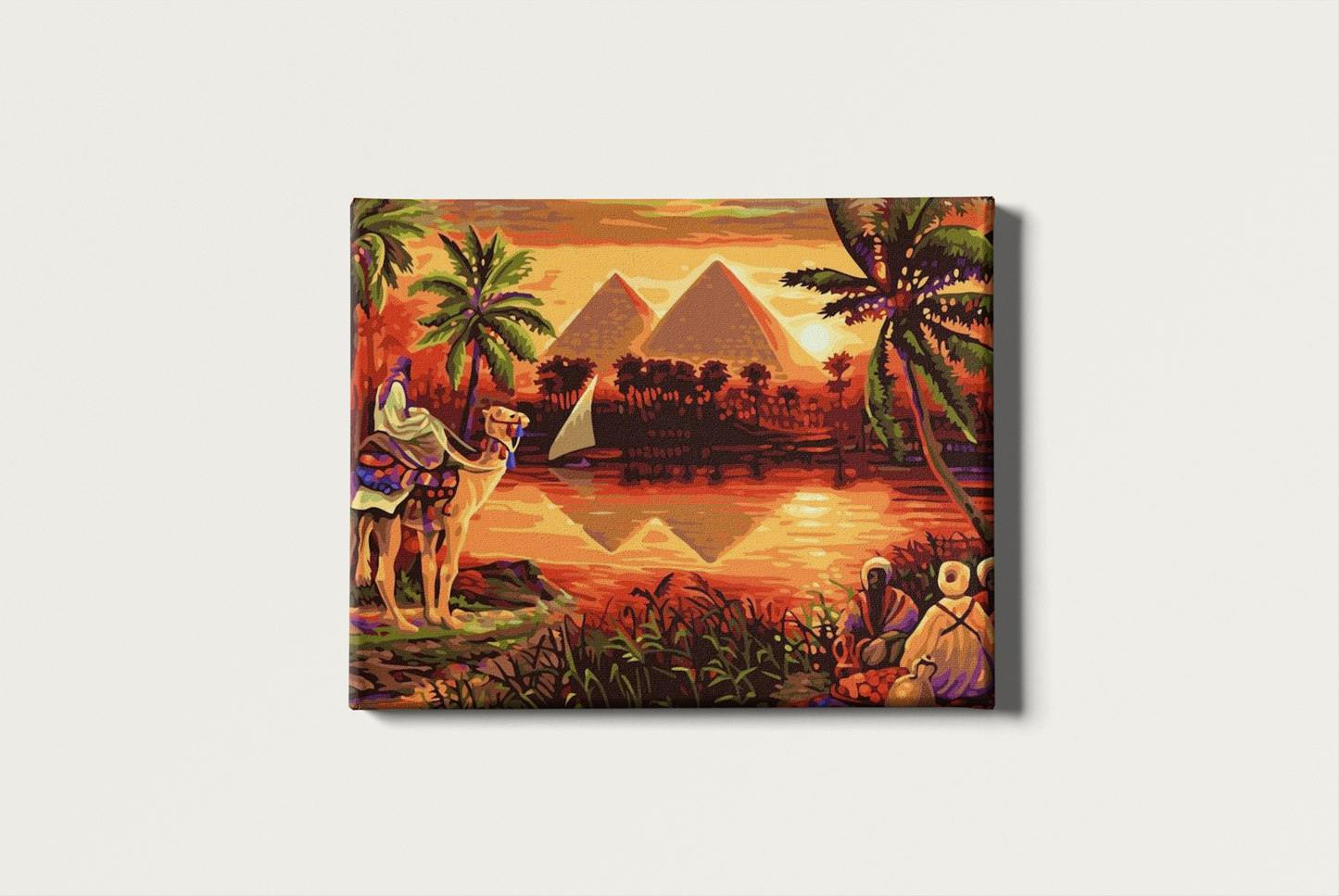 Painting By Numbers - Sunset over the Great Pyramids