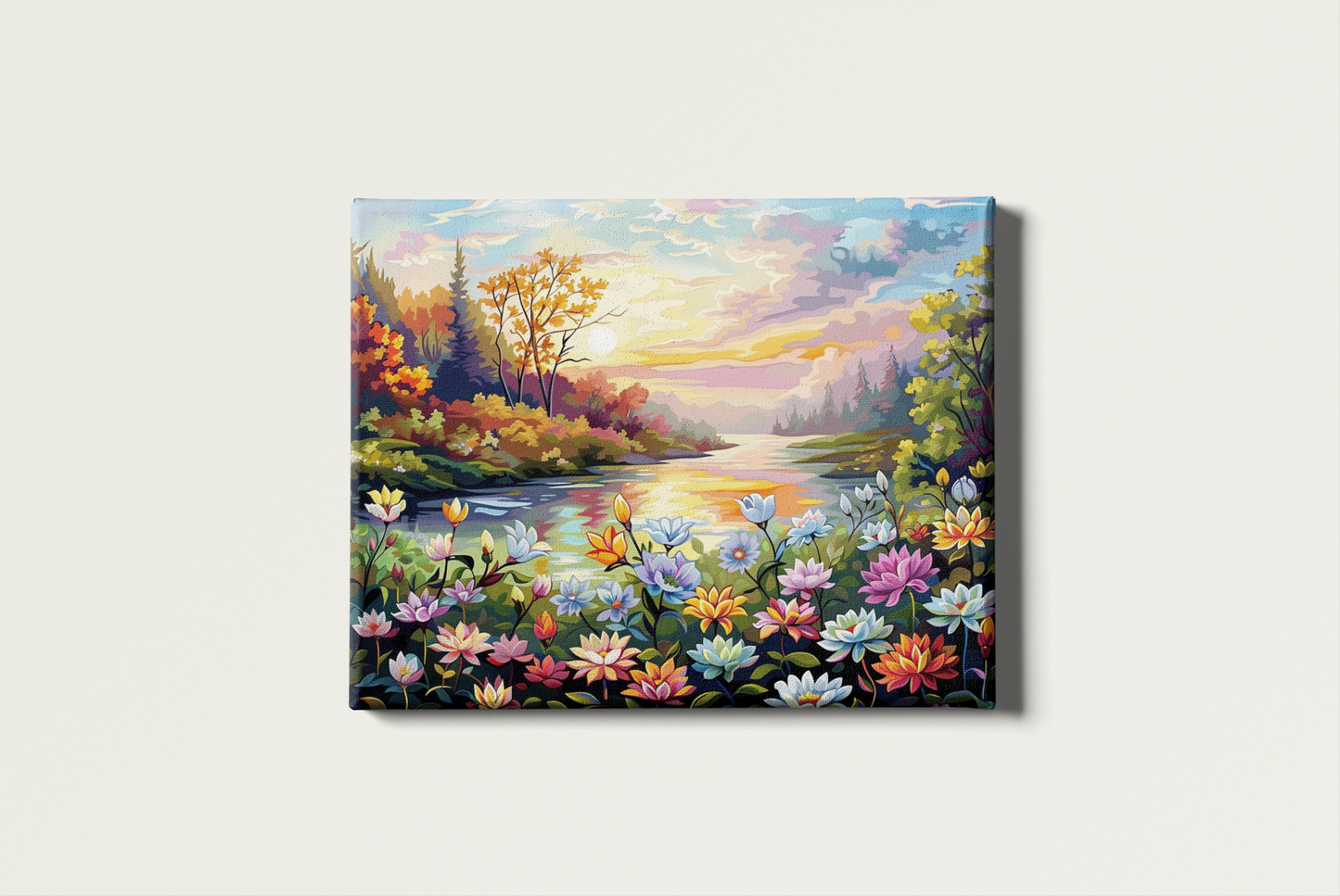 Painting By Numbers - Field of Flowers