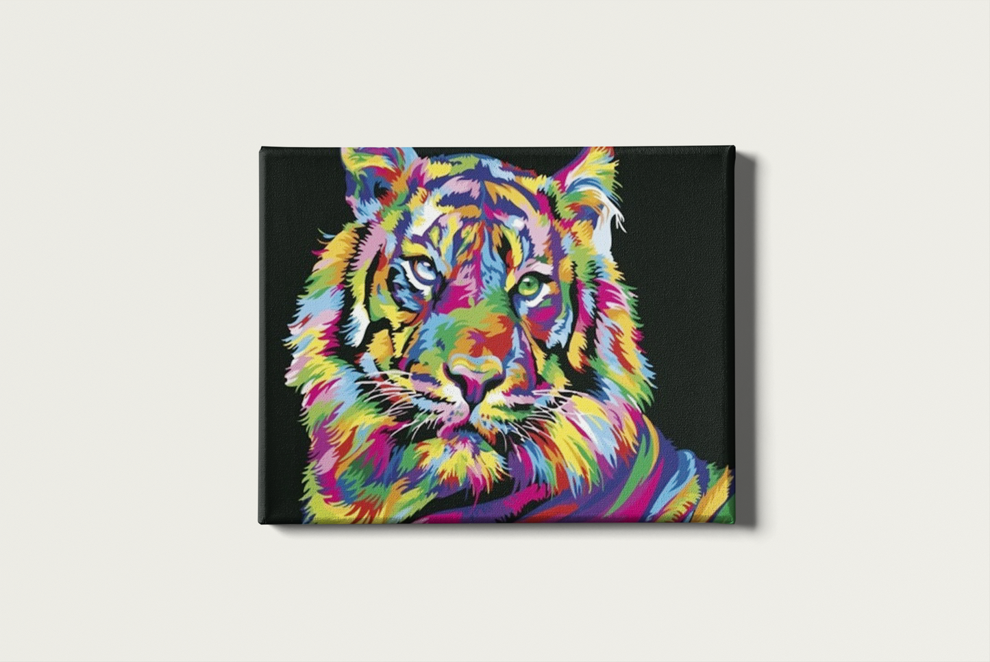Painting By Numbers - Colorful Tiger