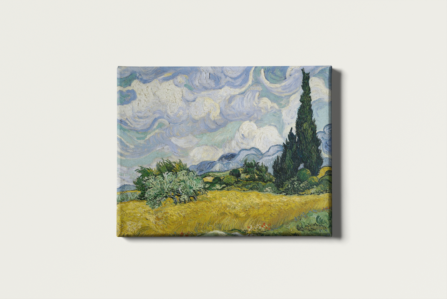 Painting By Numbers - Wheat Fields with Cypresses by Vincent Van Gogh