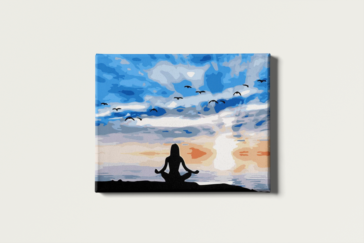 Painting By Numbers - Woman Meditating