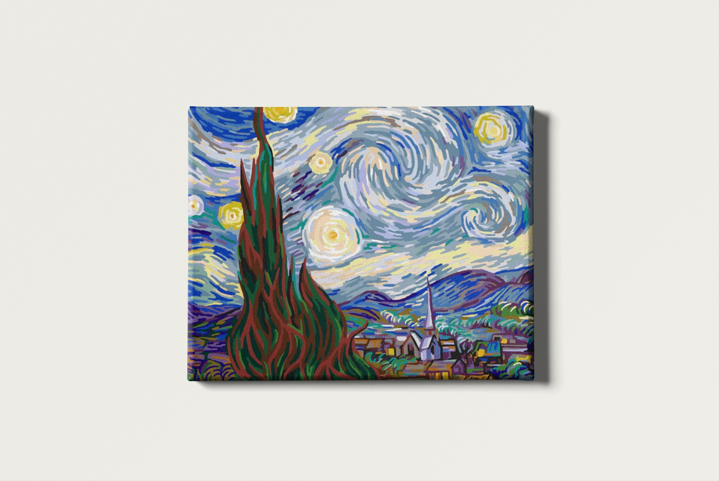 Painting By Numbers - The Starry Night by Vincent Van Gogh