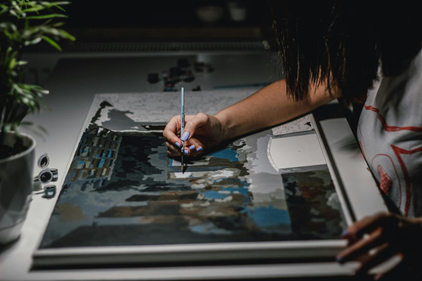 How to Get Into a Flow State Using Paint by Numbers