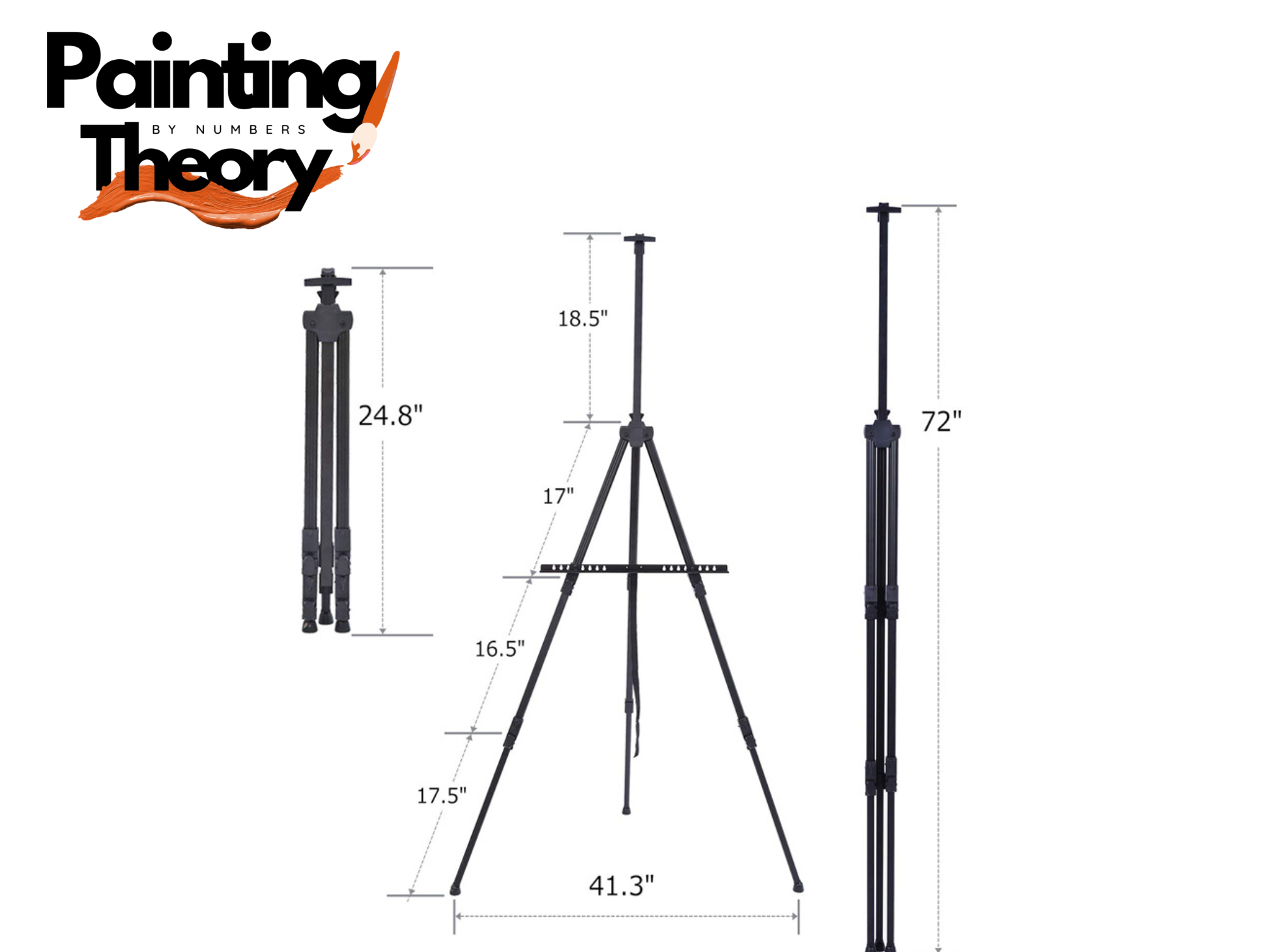 Adjustable Standing Floor Easel.