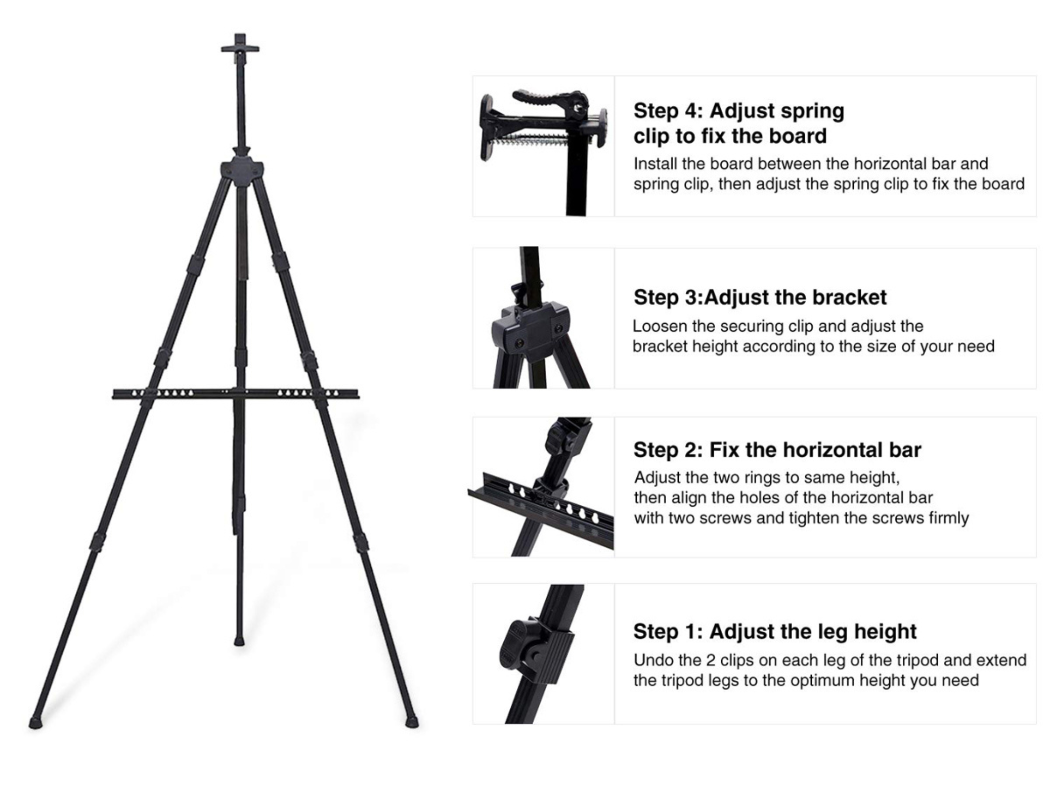 Adjustable Standing Floor Easel.