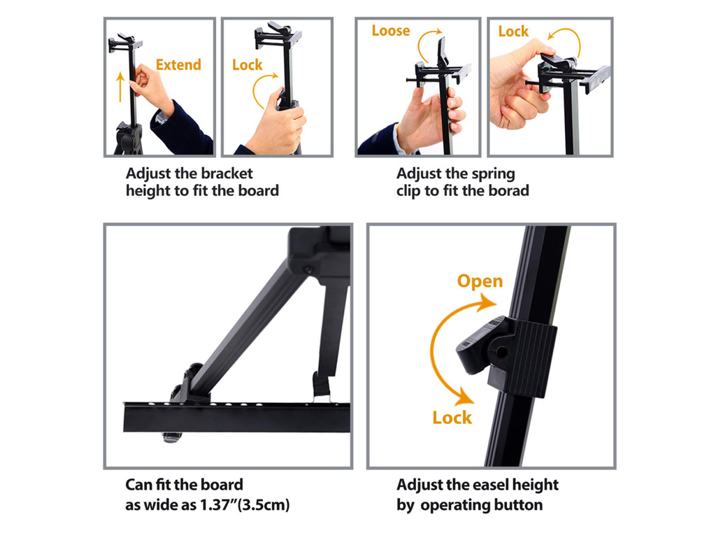 Adjustable Standing Floor Easel.