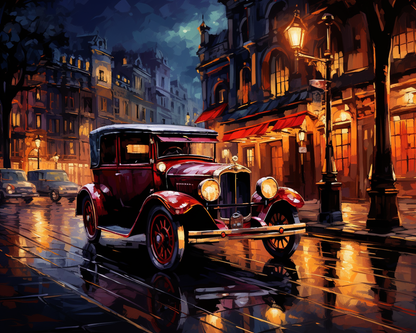 Painting By Numbers - 1920's Car