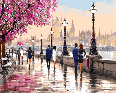 Painting By Numbers - Along the River in London