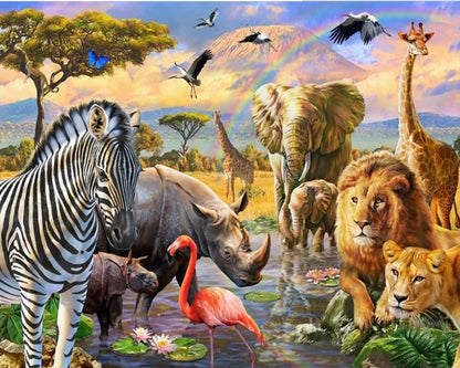 Painting By Numbers - Animal Kingdom
