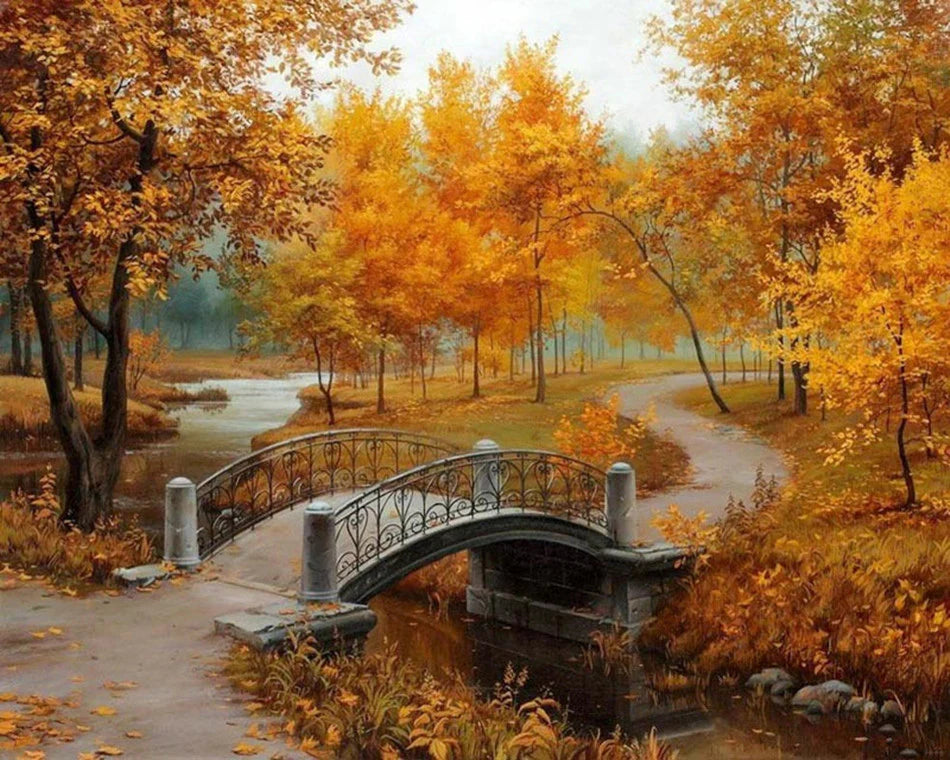 Painting By Numbers - Autumn in the Park