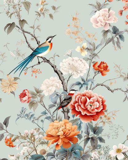 Painting By Numbers - Blue Bird Blossom