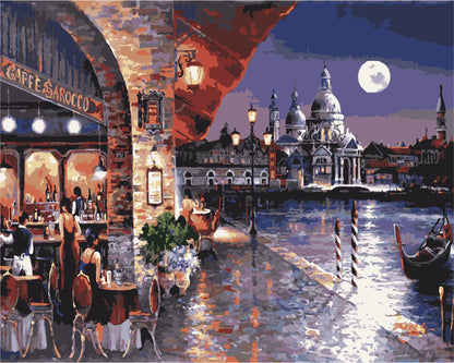 Painting By Numbers - Cafe Barocoo by James Lee
