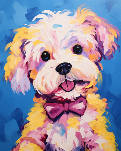 Painting By Numbers - Cheerful Puppy