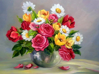 Painting By Numbers - Colored Roses