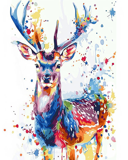 Painting By Numbers - Colorful Deer