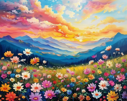 Painting By Numbers - Colorful Horizons