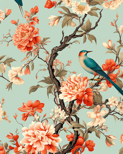 Painting By Numbers - Feathers in Bloom