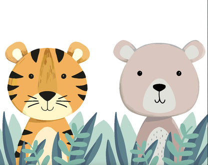 Painting By Numbers - For Kids - Tiger and Bear