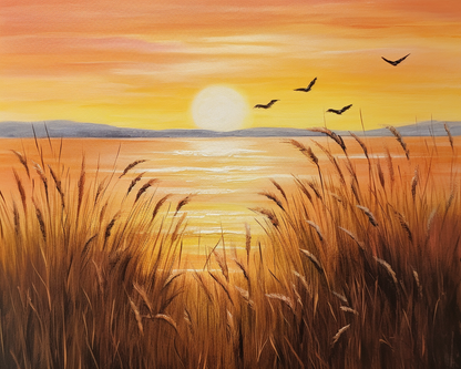 Painting By Numbers - Golden Sunset