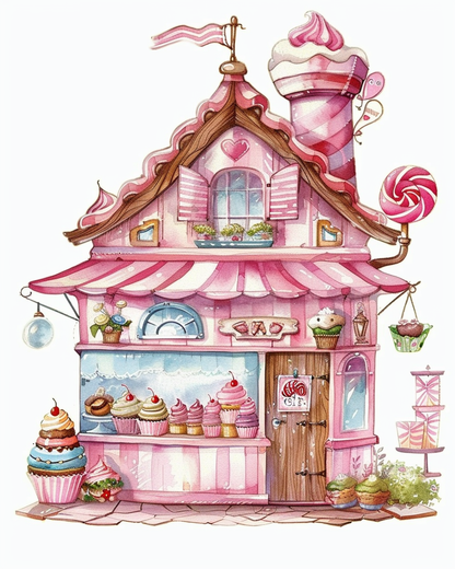 Painting By Numbers - Pastry Shop