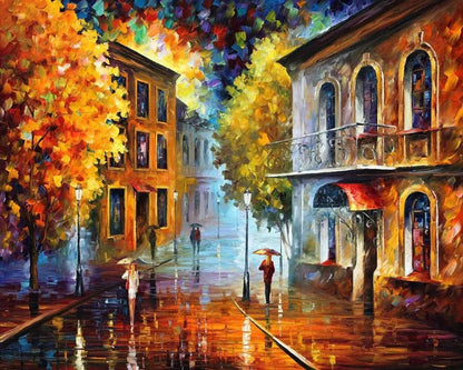 Painting By Numbers - Rainy City Night