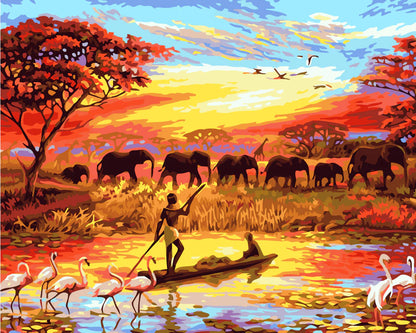 Painting By Numbers - Sahara Sunset