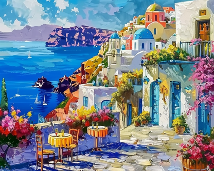Painting By Numbers - Santorini Vibes