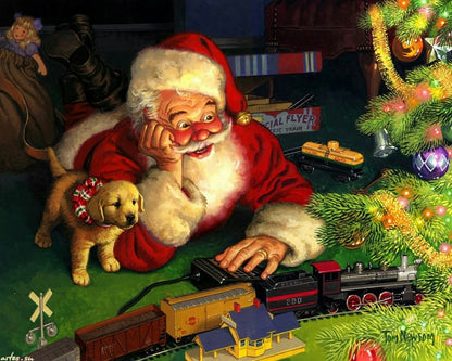Painting By Numbers - Smiling Santa