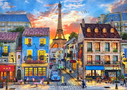 Painting By Numbers - Sunset Over Paris