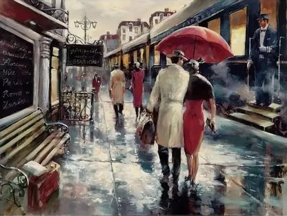 Painting By Numbers - Train Station