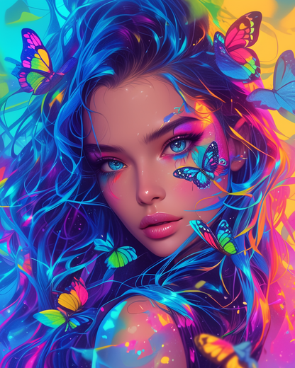 Painting By Numbers - Woman Fantasy