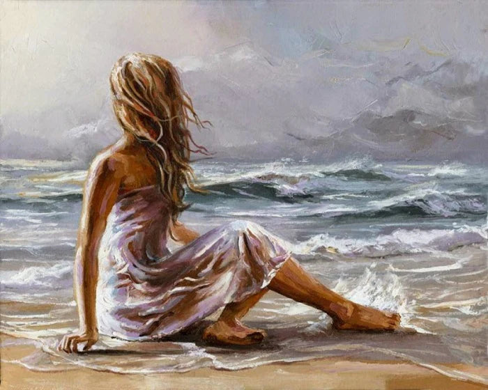 Painting By Numbers - Woman by the Sea