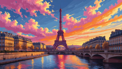 Sunset Over Paris