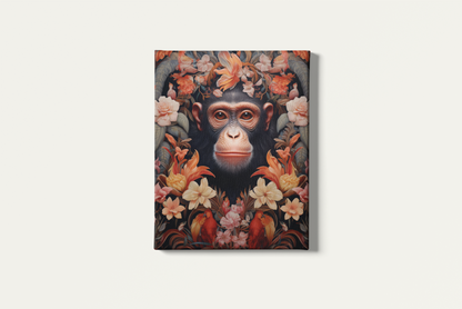 Painting By Numbers - Monkey Among the Roses