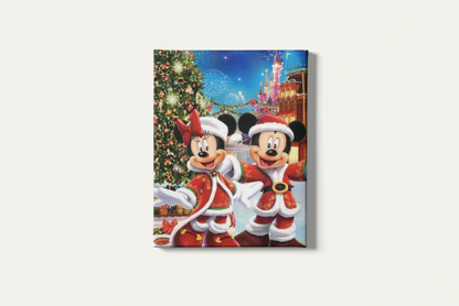 Painting By Numbers - Mickey & Miney Mouse Christmas