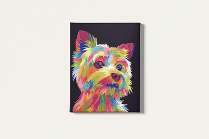 Painting By Numbers - Colorful Puppy