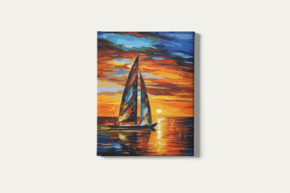 Painting By Numbers - Sailing in the Sunset