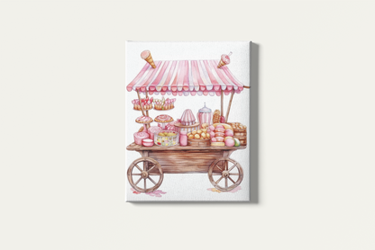 Painting By Numbers - Pastry Cart