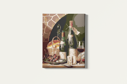 Painting By Numbers - Wine and Cheese