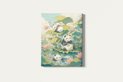Painting By Numbers - Playful Pandas