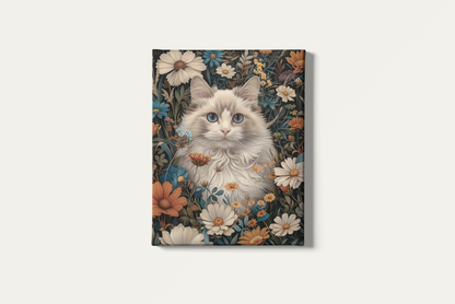 Painting By Numbers - White Cat Blossoms
