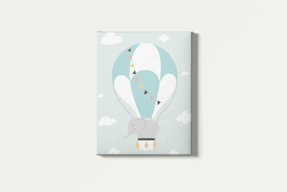 Painting By Numbers - For Kids - Elephant in Hot Air Balloon