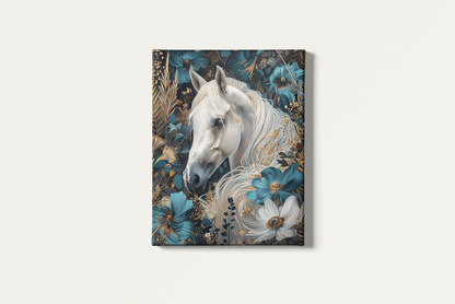Painting By Numbers - White Horse