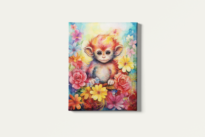 Painting By Numbers - Baby Monkey